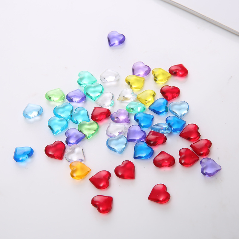 Board Game Loop - 100PCS 10*4 มม.รูปหัวใจอะคริลิคโปร่งใส Pawn หินหมากรุกเกมชิ้นสําหรับ Token