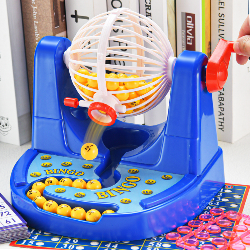 Board Game Master - เครื่องจ่ายเลขลอตเตอรี่บิงโกแบบคลาสสิกสำหรับเกมครอบครัวแบบหลายผู้เล่น ปาร์ตี้แบบโต้ตอบบนโต๊ะ ของเล่นเสริมสร้างความสนุกและเสริมทักษะ ชุดของขวัญ