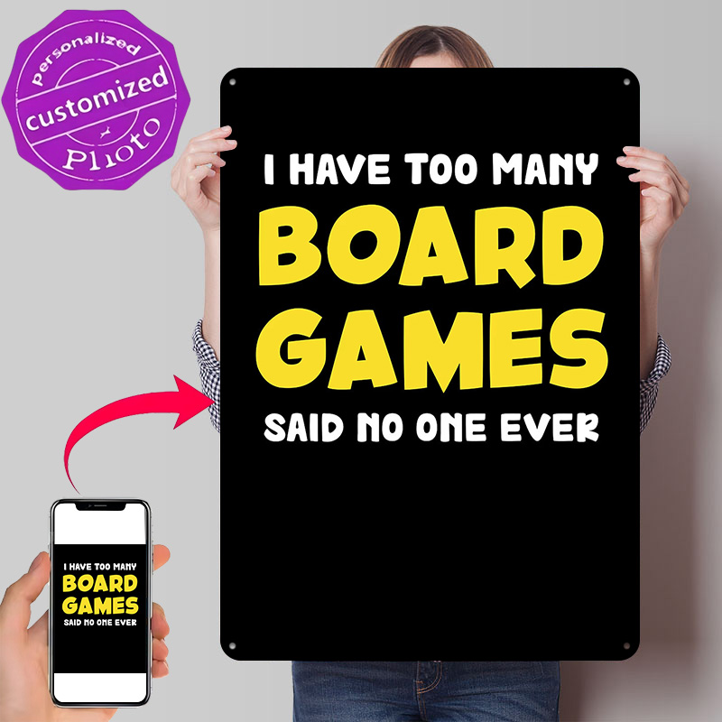 Board Game Quote - ป้ายโลหะพิมพ์ลาย 3 มิติ ลายคำคมตลกๆ สำหรับเกมกระดาน สไตล์เรโทร