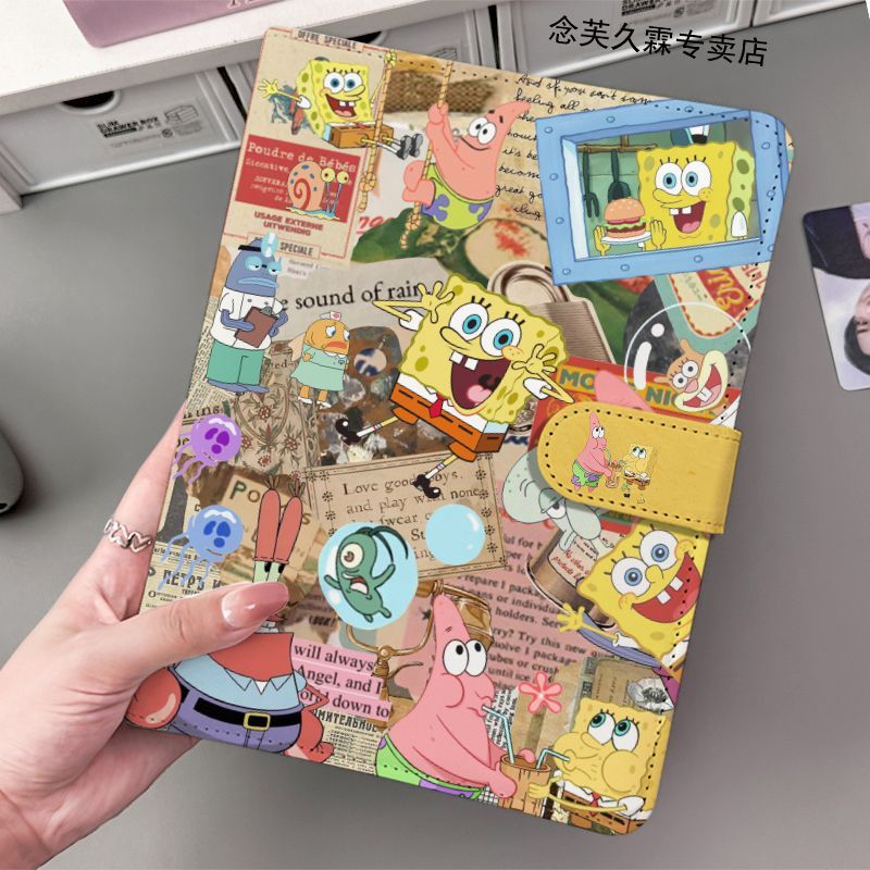 Board Game Book - อัลบั้มรูปหนัง PU ลายสพันจ์บ็อบส์ สแควร์แพนท์ส ขนาด 3/5