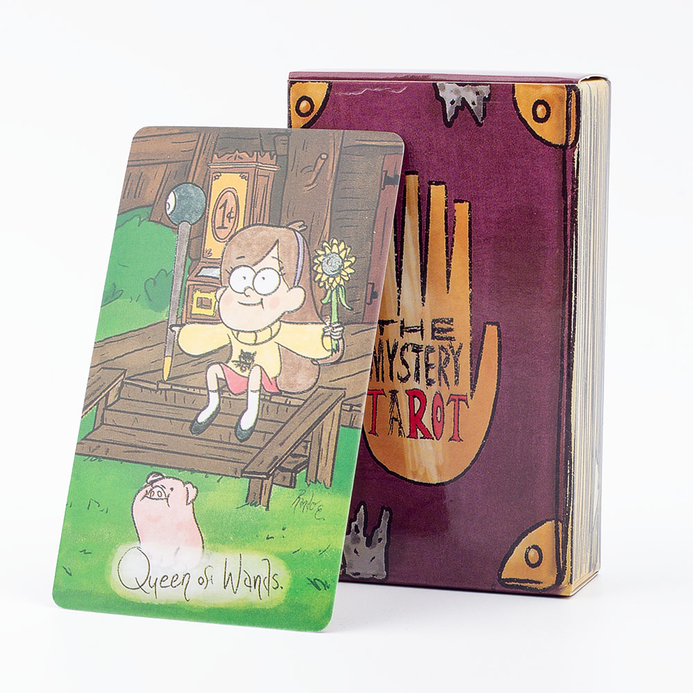 Board Game Detective - The Mystery TAROT 78สำรับไพ่สำหรับงานปาร์ตี้ทำนายครอบครัวลึกลับของขวัญเวอร์ชั่นภาษาอังกฤษ Oracle 10.3x6cm