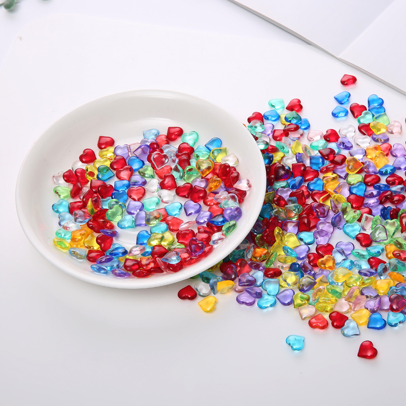 100PCS 10*4 มม.รูปหัวใจอะคริลิ - Board Game Loop บทวิจารณ์และราคา