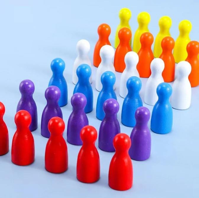 100 ชิ้นไม้สีสันสดใสหมากรุกมาร - Board Game Loop บทวิจารณ์และราคา