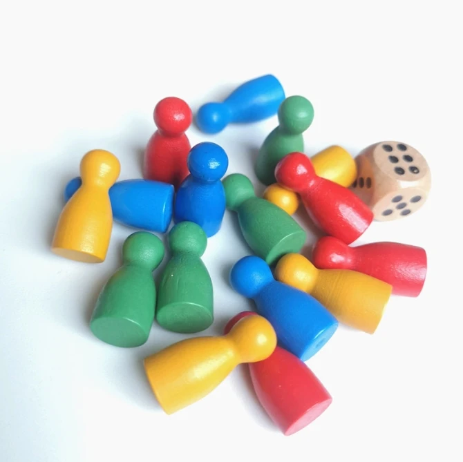100 ชิ้นไม้สีสันสดใสหมากรุกมาร - Board Game Loop บทวิจารณ์และราคา