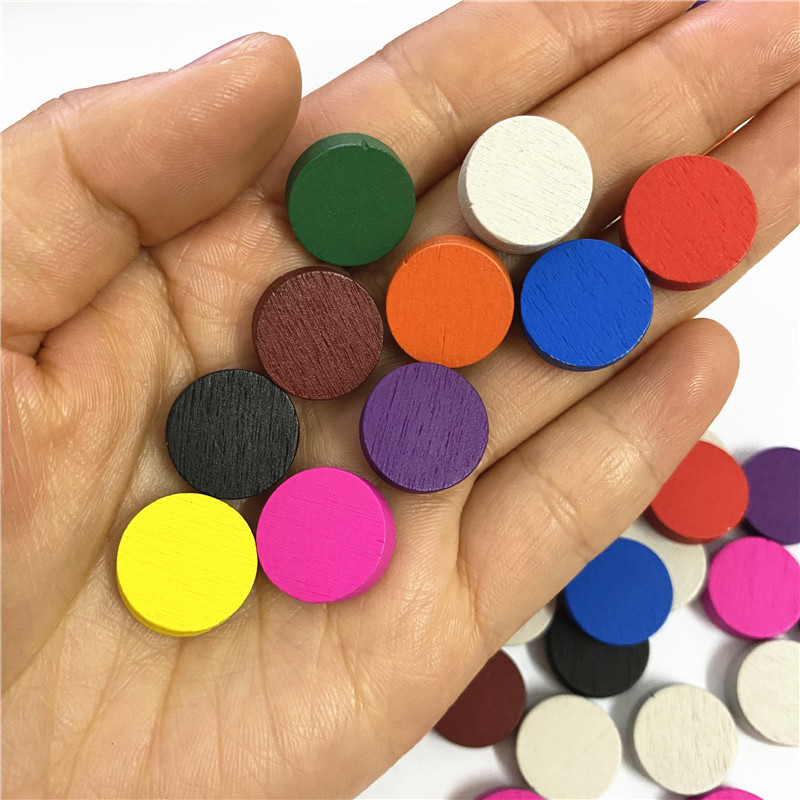 50 ชิ้น 15*5 มม.11 สีไม้ Disk  - Board Game Loop บทวิจารณ์และราคา
