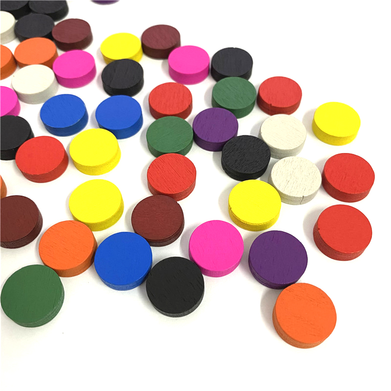 50 ชิ้น 15*5 มม.11 สีไม้ Disk  - Board Game Loop บทวิจารณ์และราคา