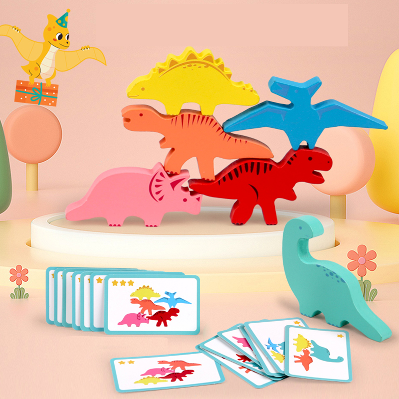 ไม้บล็อกของเล่นเด็กสัตว์ไดโนเส - Board Game With Questions บทวิจารณ์และราคา