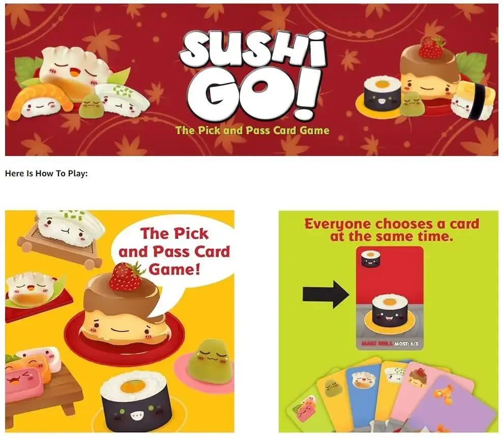 ซูชิ โก! เกมการ์ดปาร์ตี้ซูชิโก - Board Games บทวิจารณ์และราคา