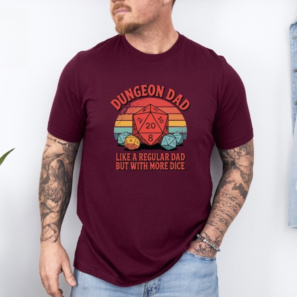 เสื้อยืด Dungeon Dad ลายตลกๆ ส - Board Game Night บทวิจารณ์และราคา